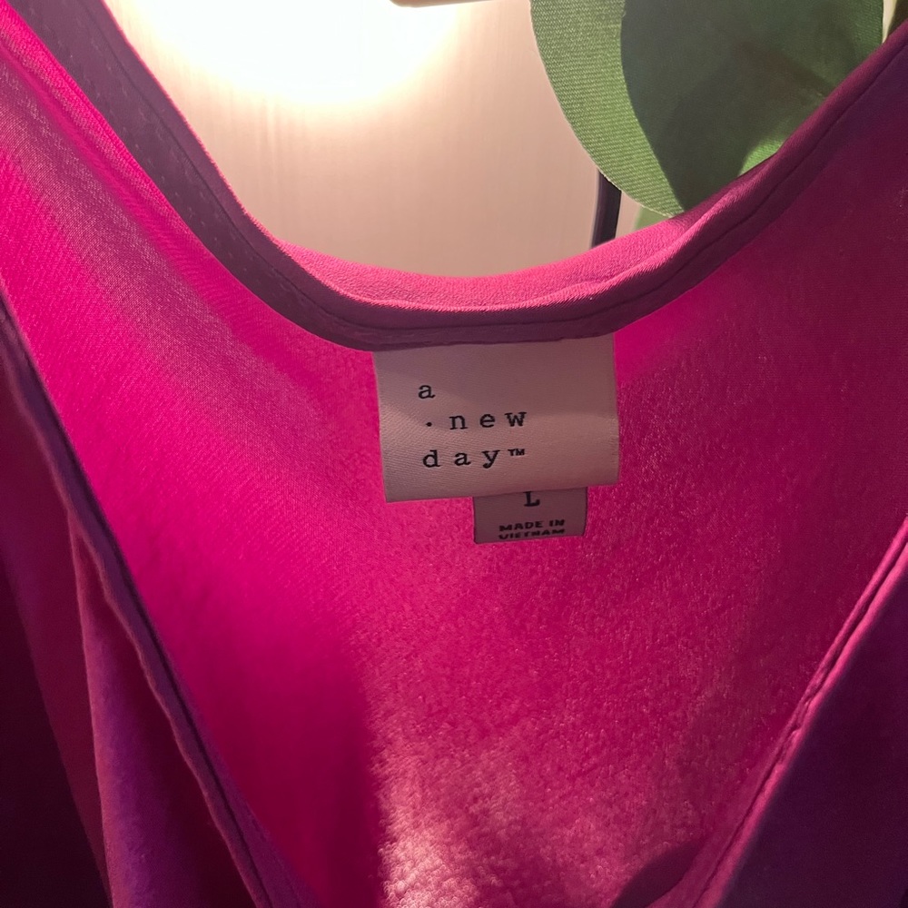 Pink target slip dress size large
